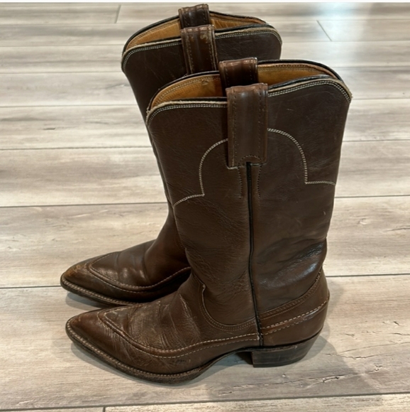 Vintage Justin boots women’s size 5 cowboy cowgirl pointed toe - Picture 4 of 10